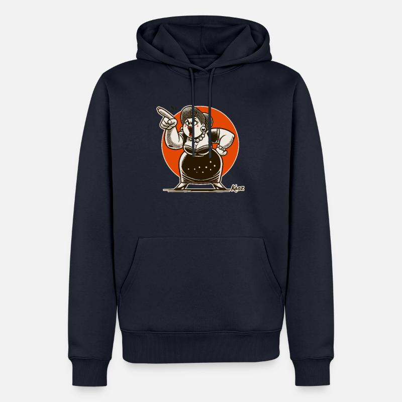 Big Mama schimpft mit dir - Männer Premium Bio Hoodie - Navy