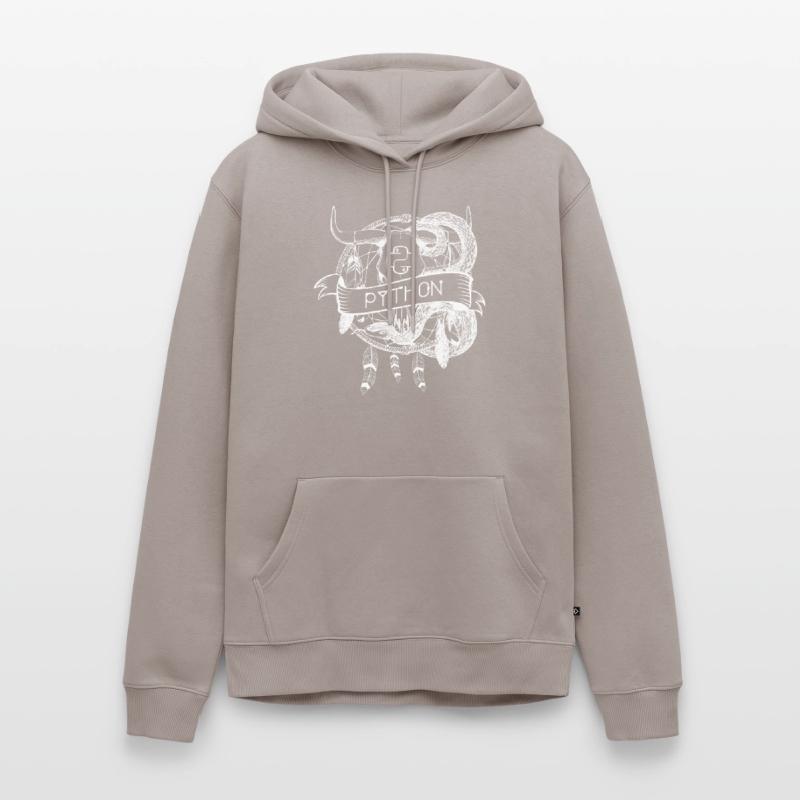 python Programmiersprache technologie Männer Premium Bio Hoodie