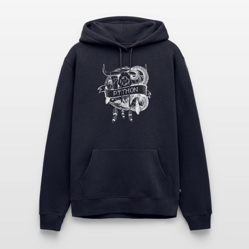 python Programmiersprache technologie Männer Premium Bio Hoodie