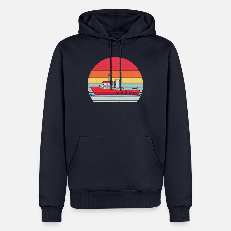 Das Boot - Männer Premium Bio Hoodie - Navy