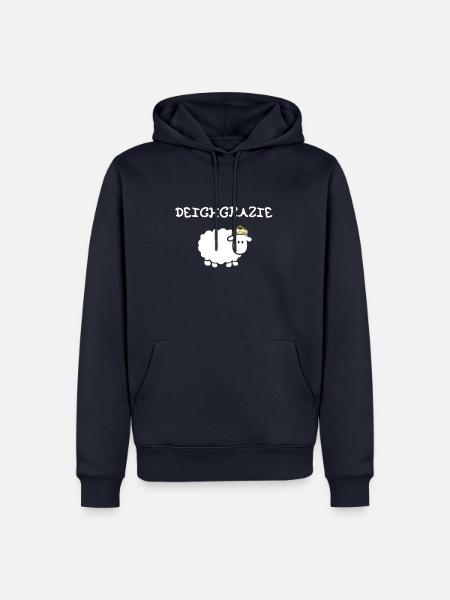 Deichgrazie Friesland Küste - Männer Premium Bio Hoodie - Navy