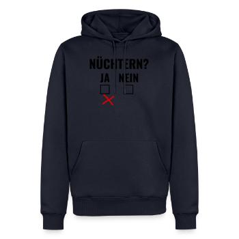 Saufen Bier Party Alkohol besoffen betrunken Feier - Männer Premium Bio Hoodie - Navy - Vorne - Nico (187cm)