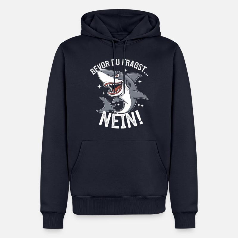 Requin Requin Requins Requin - Sweat à capuche Premium bio Homme - bleu marine