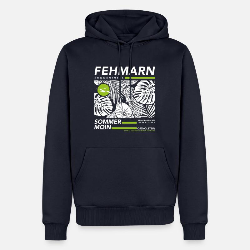Fehmarn Ostsee - Männer Premium Bio Hoodie - Navy