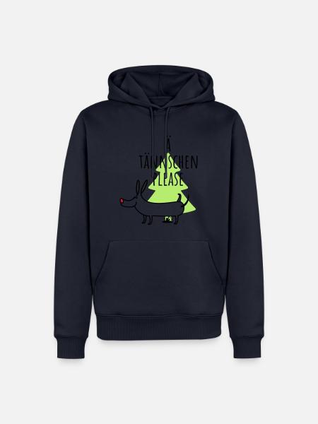 Lumpi - Ä-Tännschen-Please - Sweat à capuche Premium bio Homme - bleu marine