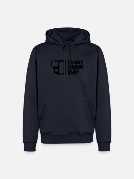 YJ Grill EDD - Männer Premium Bio Hoodie - Navy