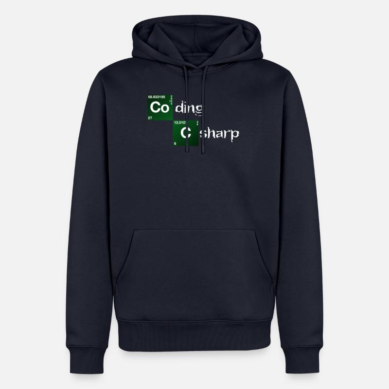 Coding Csharp - Männer Premium Bio Hoodie - Navy