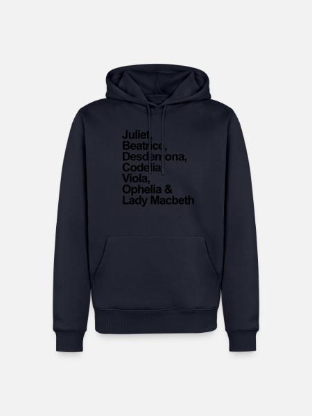 William Shakespeare Frauenfiguren Shakespeare - Männer Premium Bio Hoodie - Navy