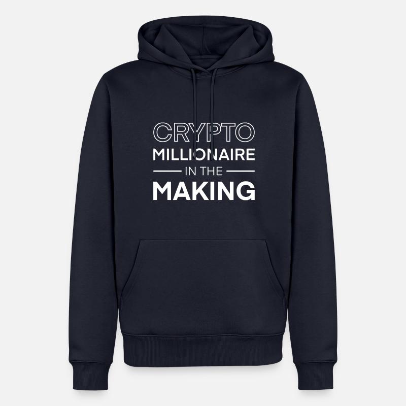 Crypto Millionaire Loading - Männer Premium Bio Hoodie - Navy