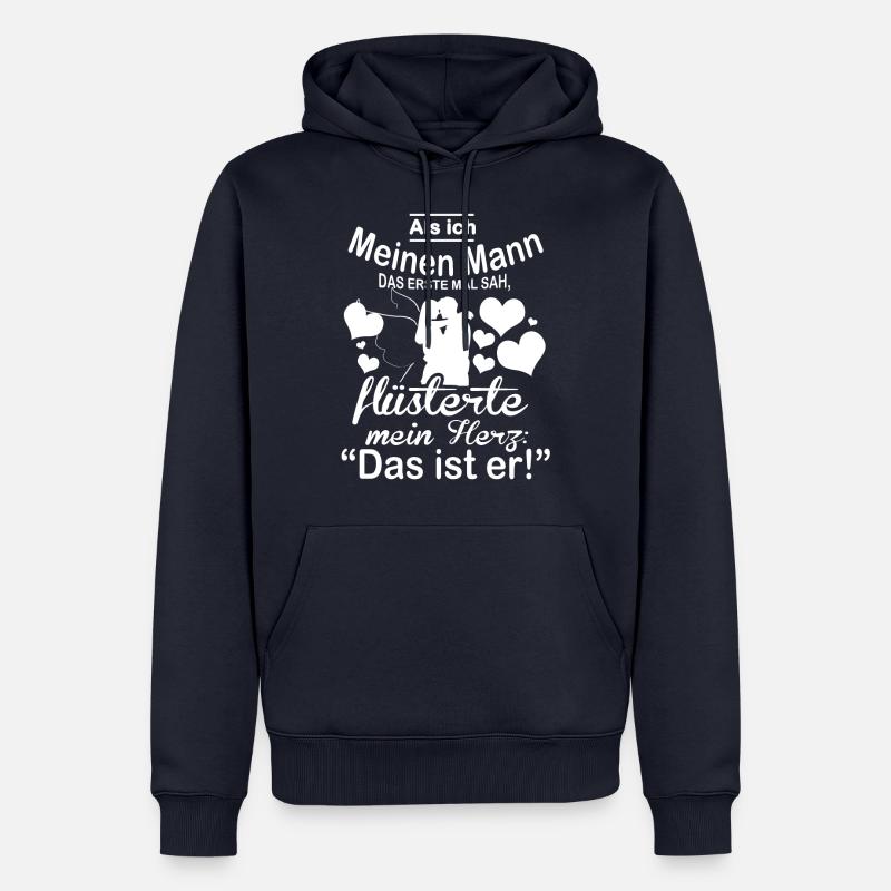 Ich liebe meinen Mann - Ehemann - Männer Premium Bio Hoodie - Navy