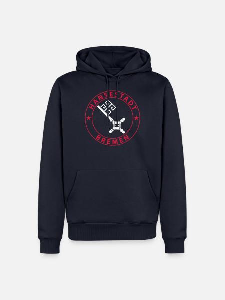Bremen Wappen - Männer Premium Bio Hoodie - Navy