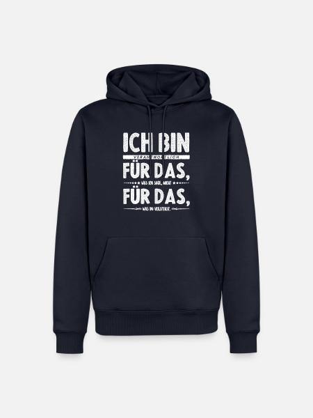 lustiger Spruch Sarkasmus Zyniker lustiges Geschen - Männer Premium Bio Hoodie - Navy