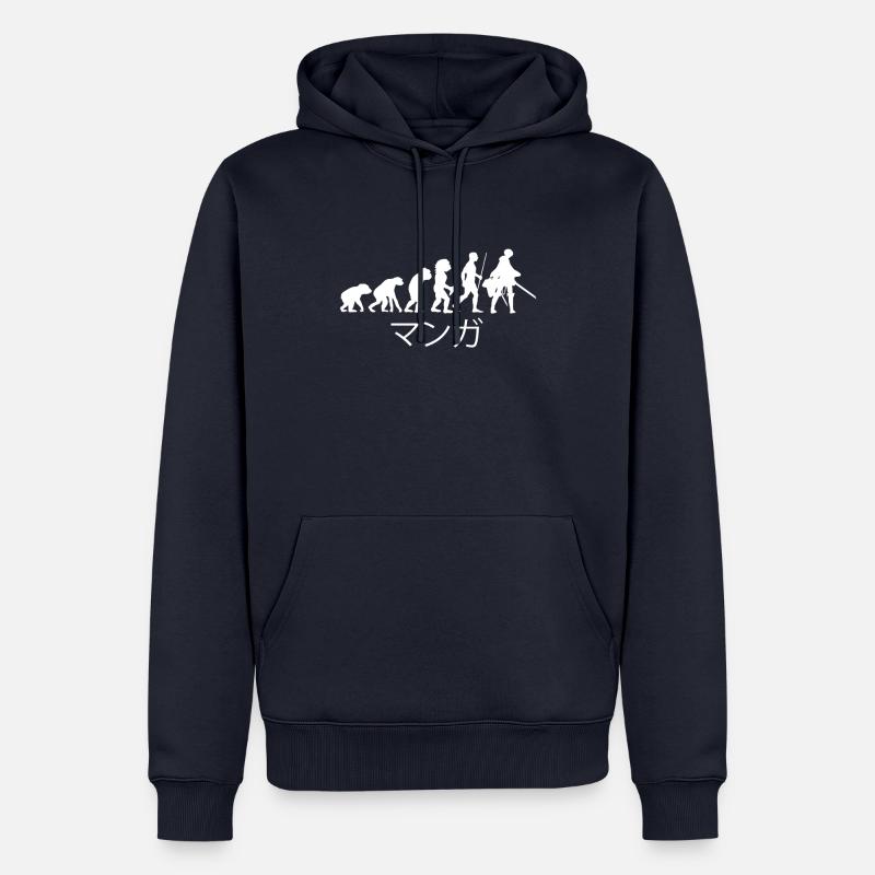 Anime Evolution - Männer Premium Bio Hoodie - Navy