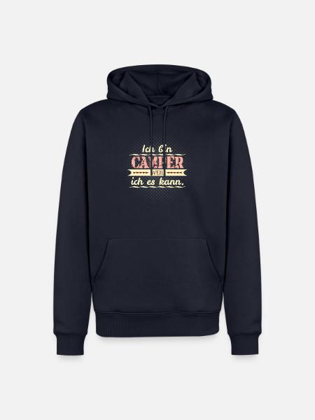 camper weil ich es kann - Männer Premium Bio Hoodie - Navy