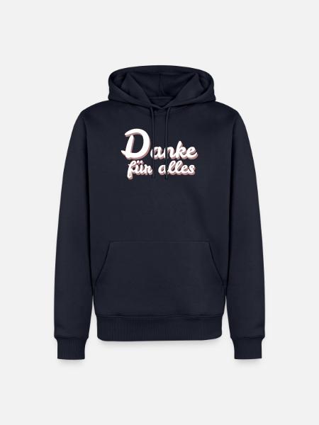 kleines Dankeschön - Männer Premium Bio Hoodie - Navy