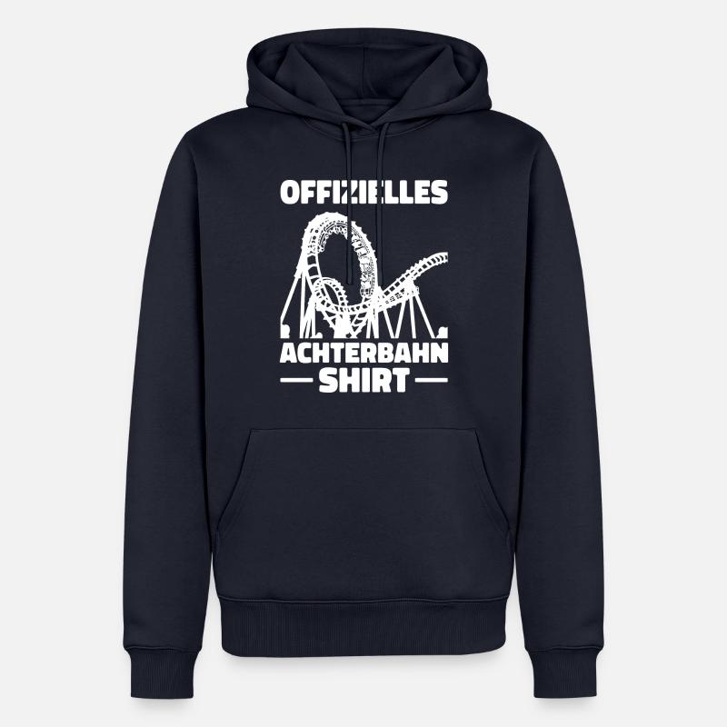 Achterbahn Freizeitpark Roller Coaster - Männer Premium Bio Hoodie - Navy