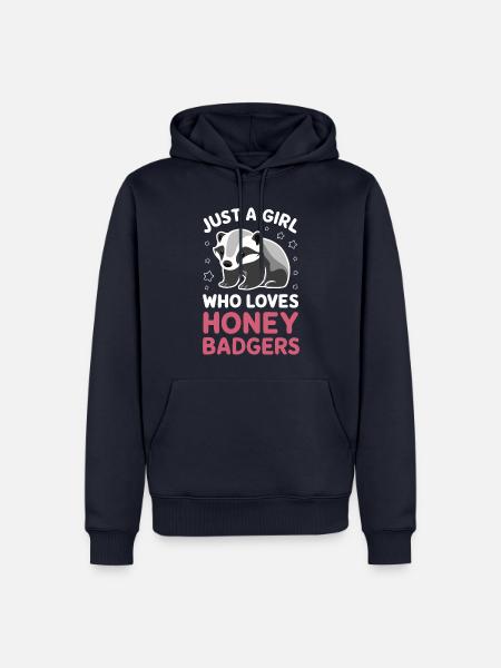 Dachs Honigdachs Tier - Männer Premium Bio Hoodie - Navy