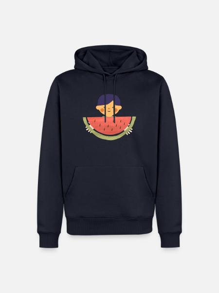 Leckere Wassermelone - Männer Premium Bio Hoodie - Navy