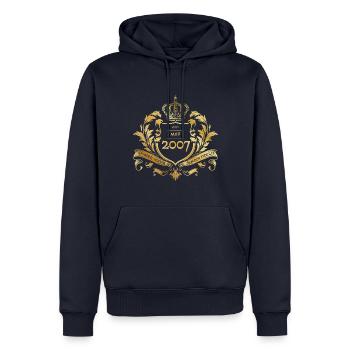 18. Geburtstag Semper Verum - Established 05/2007 - Männer Premium Bio Hoodie - Navy - Vorne - Nico (187cm)