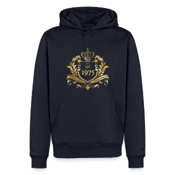 50. Geburtstag Semper Verum - Established 05/1975 - Männer Premium Bio Hoodie - Navy - Vorne - Nico (187cm)