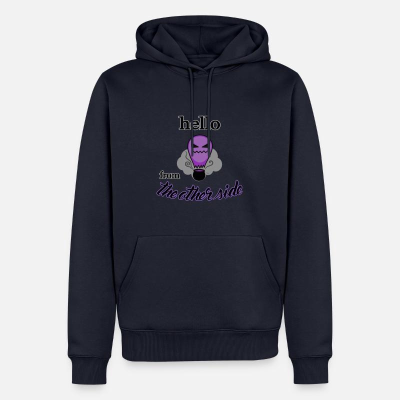 Hello from the other side - Männer Premium Bio Hoodie - Navy