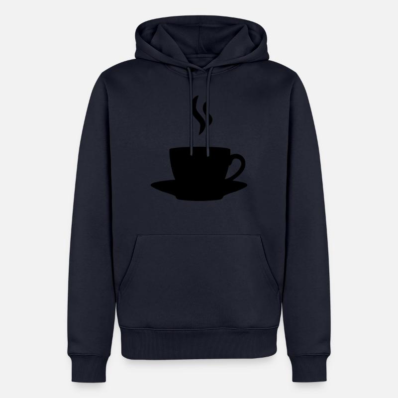 Kaffee oder Tee - Männer Premium Bio Hoodie - Navy