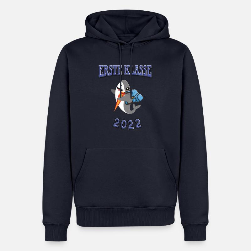 Geschenk zur Einschulung - Männer Premium Bio Hoodie - Navy
