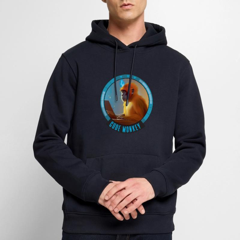 Code Monkey - IT - Programmierer Männer Premium Bio Hoodie