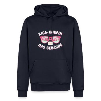 KiGa-Chefin Abschied Kita Absolvent Erstklässler G - Männer Premium Bio Hoodie - Navy - Vorne - Nico (187cm)