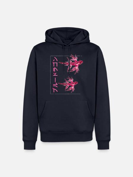 blue draggon,blue glaucus,Blaue Ozeanschnecke - Männer Premium Bio Hoodie - Navy