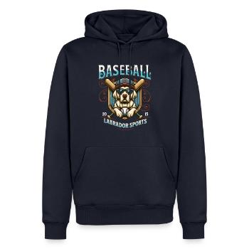 Casquette de baseball labrador sport baseball - Sweat à capuche Premium bio Homme - bleu marine - Devant - Nico (187cm)