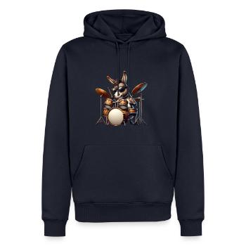 Global - Black without Japan Template - Men’s Premium Organic Hoodie - navy - Front - Nico (187cm)