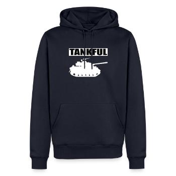Tank Tankful Tank Driver - Sweat à capuche Premium bio Homme - bleu marine - Devant - Nico (187cm)