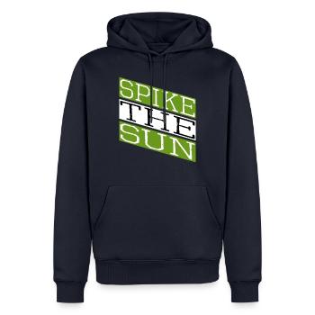 geek beach volleyball skills - Männer Premium Bio Hoodie - Navy - Vorne - Nico (187cm)