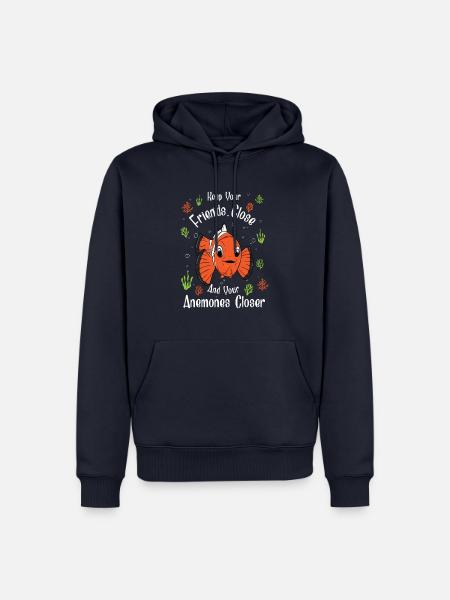 Clownfisch Fisch Motiv Wortspiel - Männer Premium Bio Hoodie - Navy