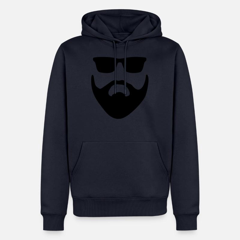 Beard Bart - Sweat à capuche Premium bio Homme - bleu marine