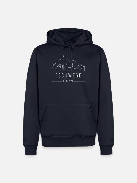 Eschwege Panorama - Männer Premium Bio Hoodie - Navy