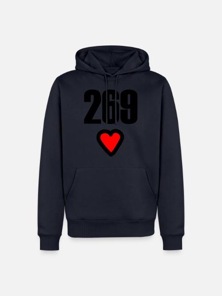 Vegan 269 Ernährung - Männer Premium Bio Hoodie - Navy