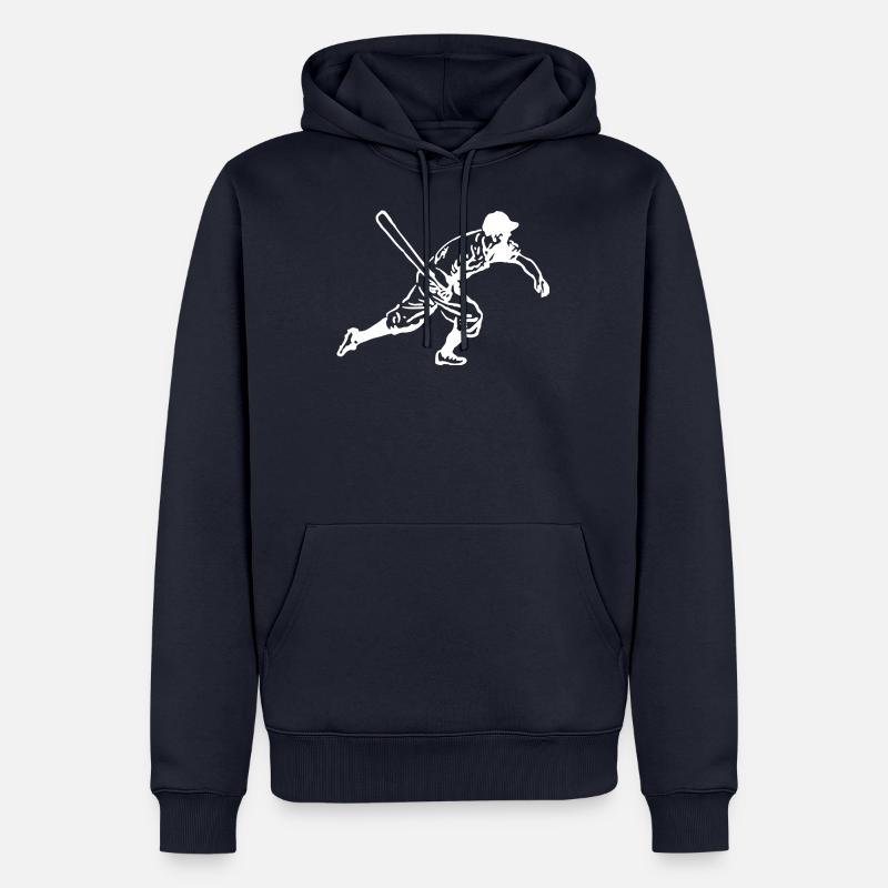Baseball match de baseball - Sweat à capuche Premium bio Homme - bleu marine
