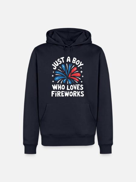Pyrotechnics Fireworks Pyrotechnics - Men’s Premium Organic Hoodie - navy