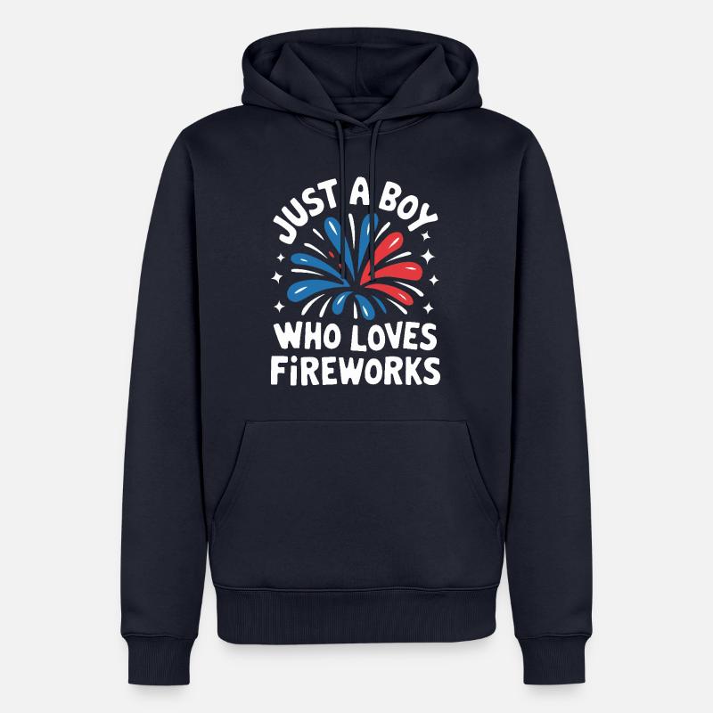 Pyrotechnics Fireworks Pyrotechnics - Men’s Premium Organic Hoodie - navy