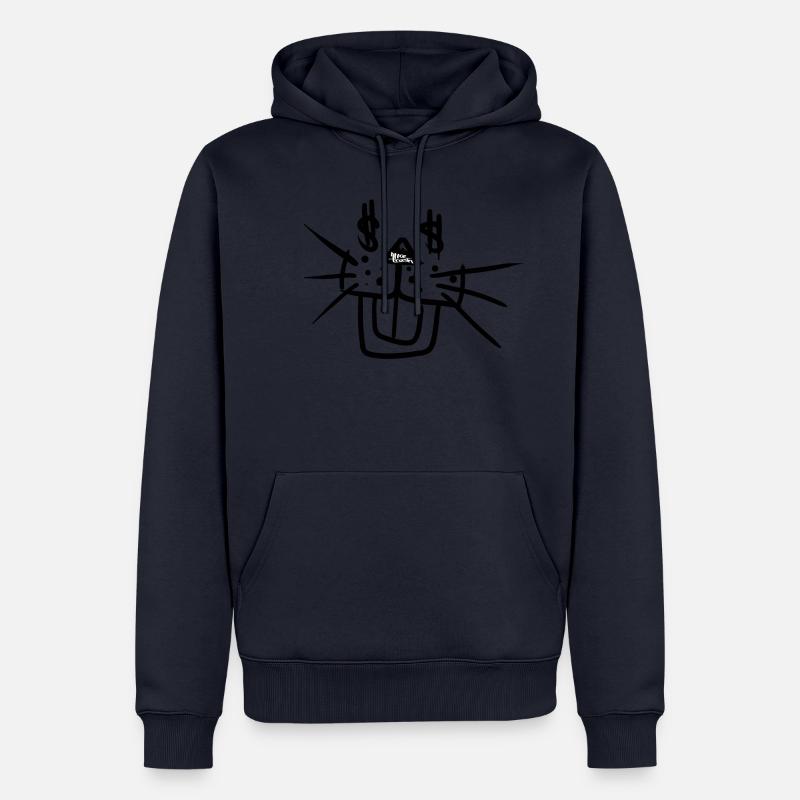 NICEwesterhaseTRASH - Männer Premium Bio Hoodie - Navy