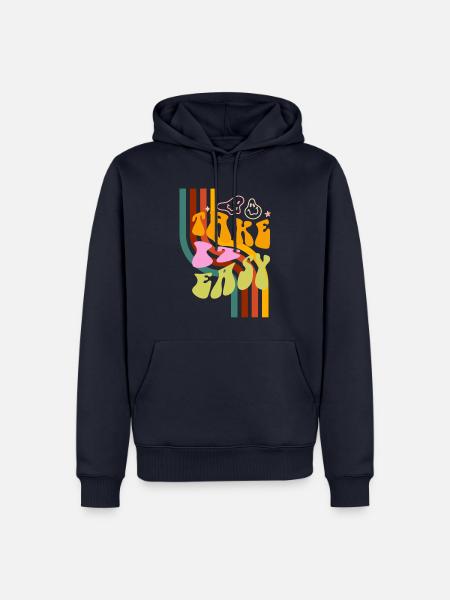 Take it easy - Männer Premium Bio Hoodie - Navy