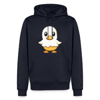 Duck Halloween Funny Ghost - Men’s Premium Organic Hoodie - navy - Front - Nico (187cm)
