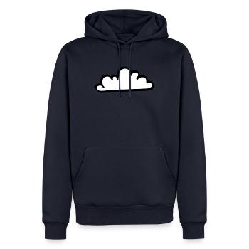 Cloud at the sky - vector - Men’s Premium Organic Hoodie - navy - Front - Nico (187cm)