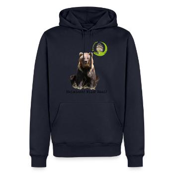 DORO transparent - Männer Premium Bio Hoodie - Navy - Vorne - Nico (187cm)