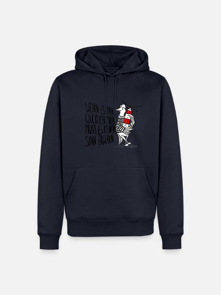 Möwe - Wenn es dich glücklich macht - Männer Premium Bio Hoodie - Navy