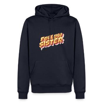 Suivez Sister - Vous jouez du 2e violon - Sweat à capuche Premium bio Homme - bleu marine - Devant - Nico (187cm)