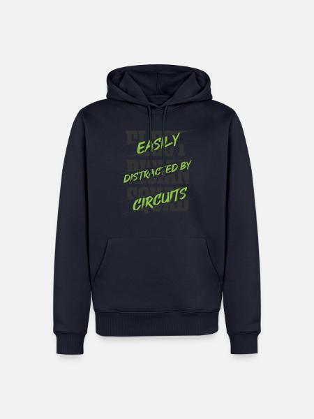 Stromkreis für Elektriker, Elektroarbeiter, - Männer Premium Bio Hoodie - Navy