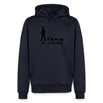 Ich Meine Follower Chinchilla Liebhaber Nager Fan - Männer Premium Bio Hoodie - Navy - Vorne - Nico (187cm)